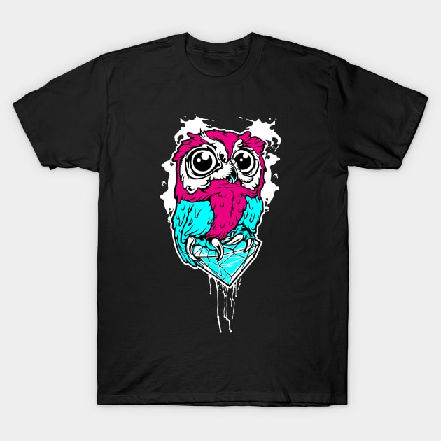 Dimond owl T-Shirt by PassKoms